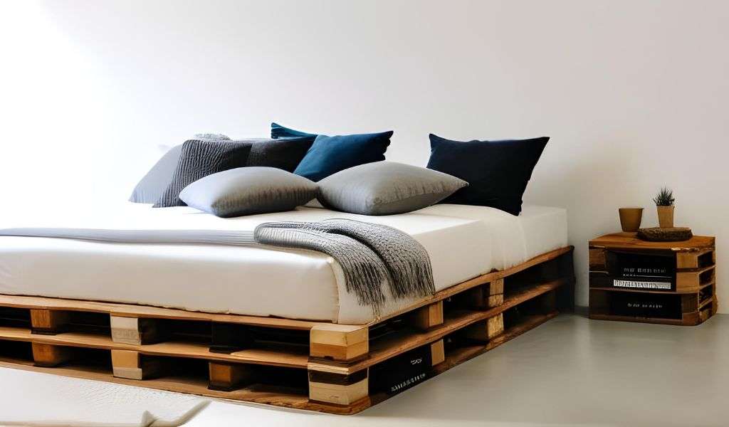 cama con palets a doble altura